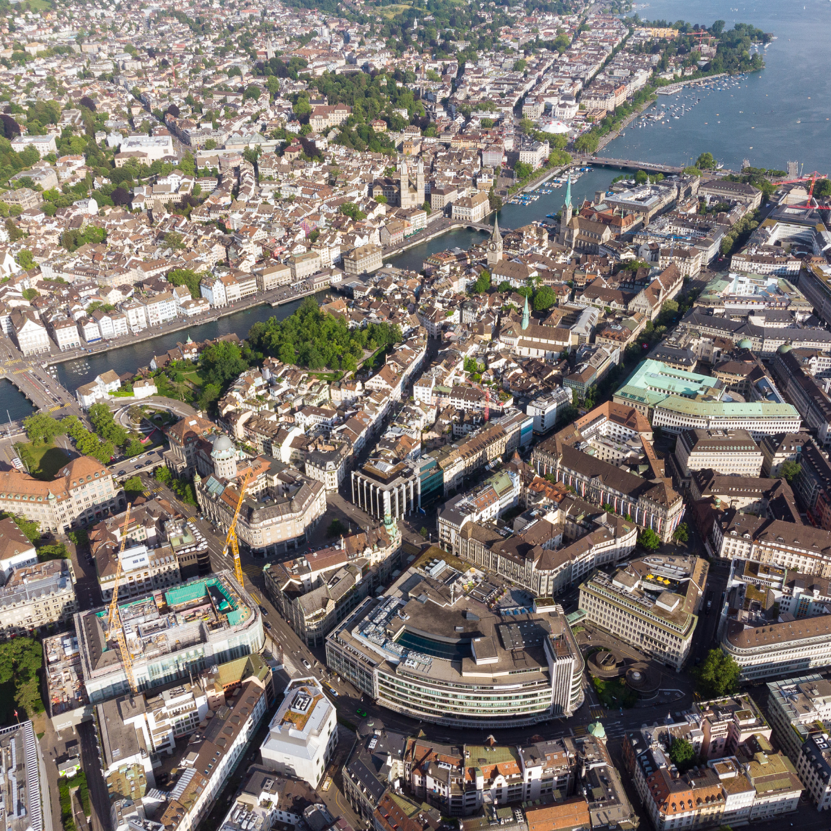 Zurich central business district
